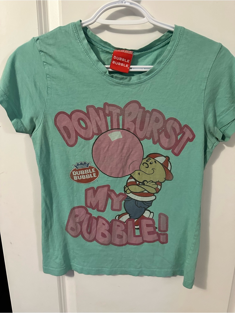 Mint Graphic Tee - Don't Burst My Bubble